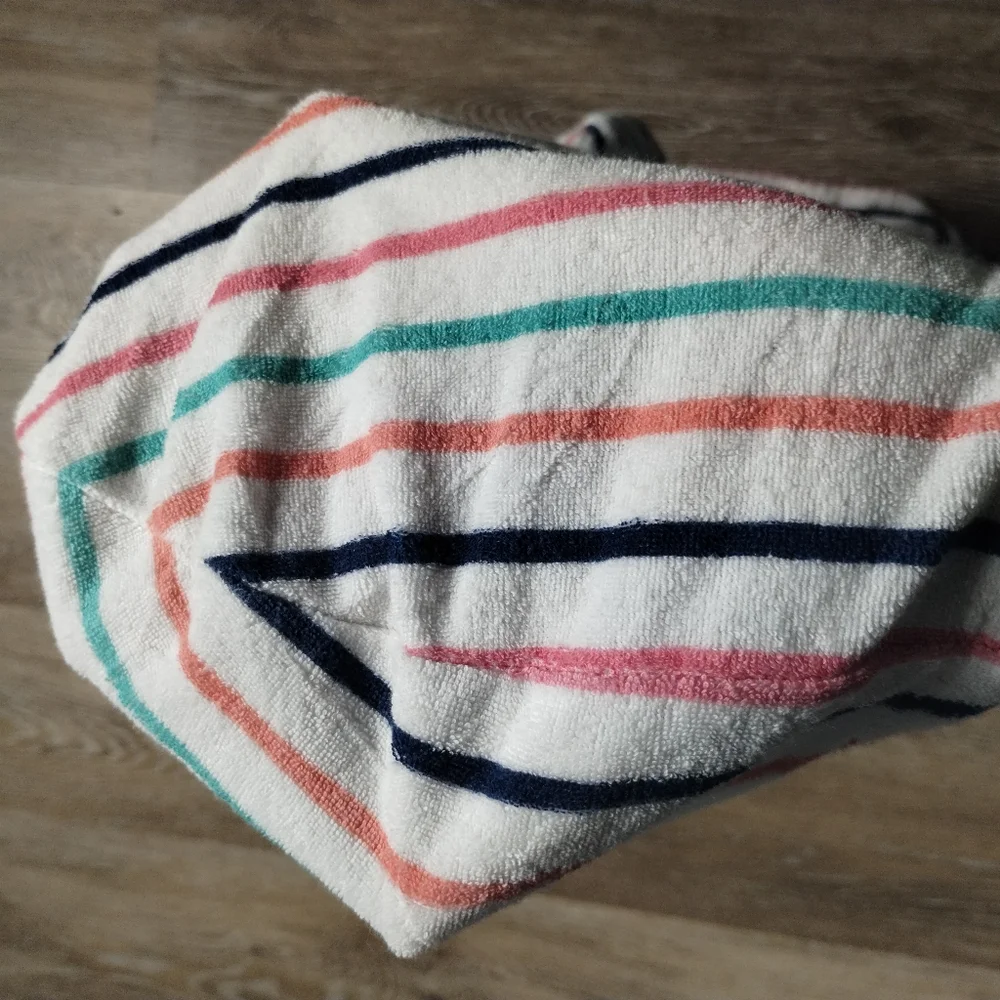 Carter's Girls Hooded Cover-Up Zip Up Striped Colorful Size 5T - Picture 16 of 16